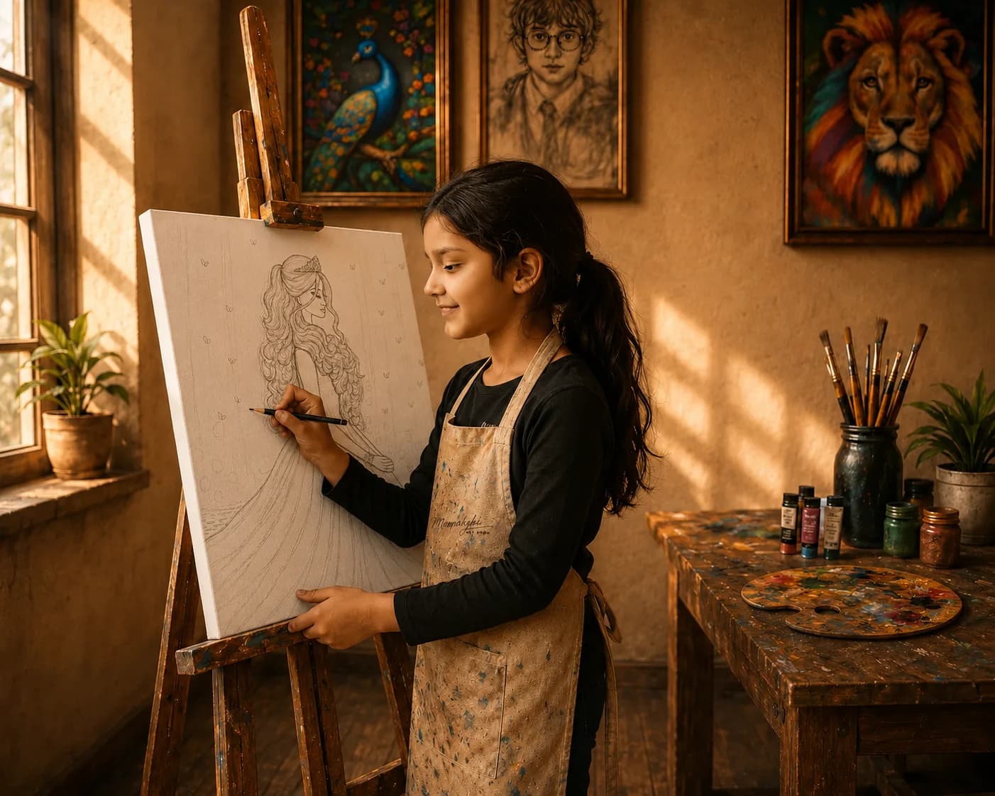 Focused artwork creation