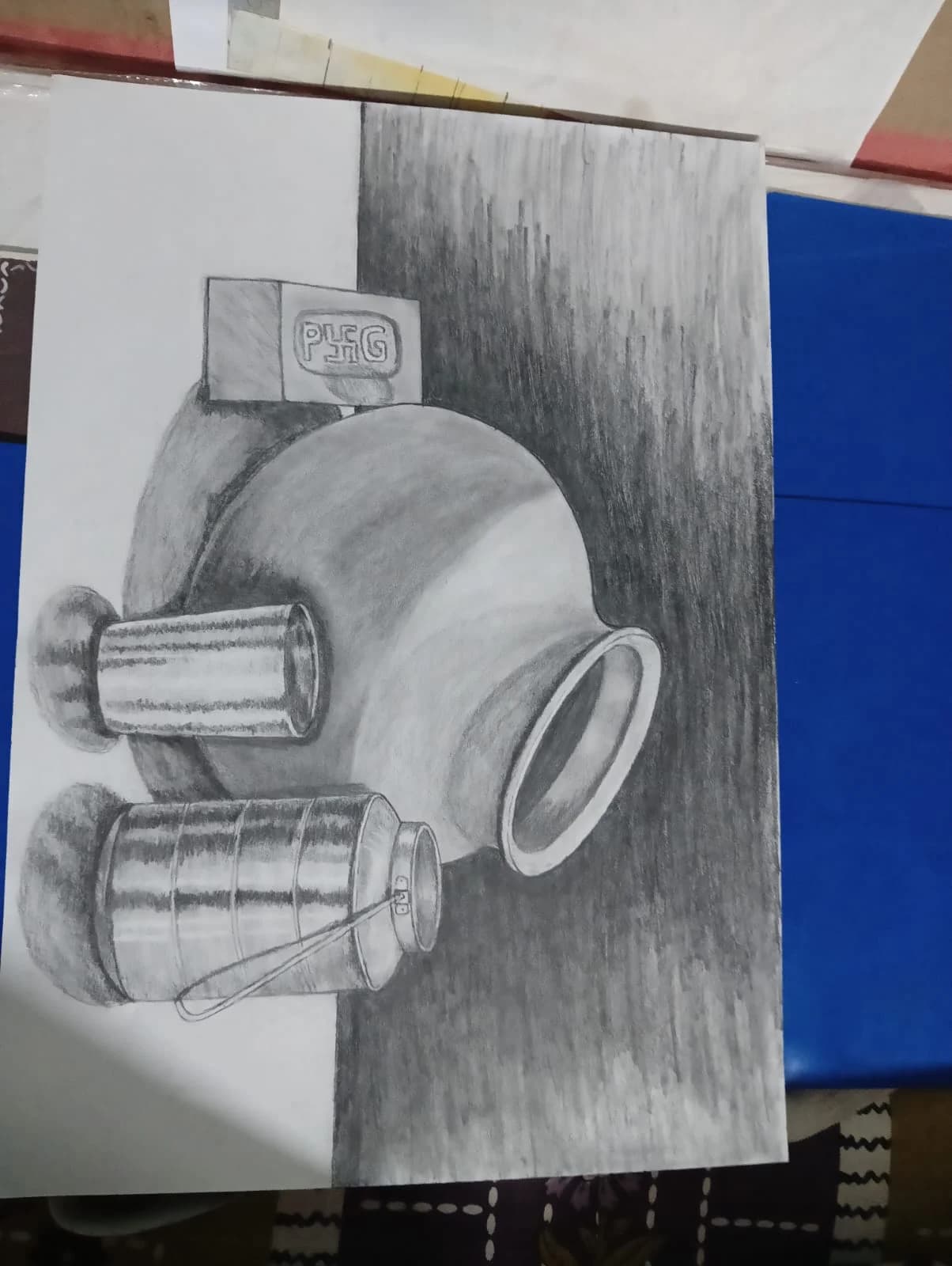 School art project in progress