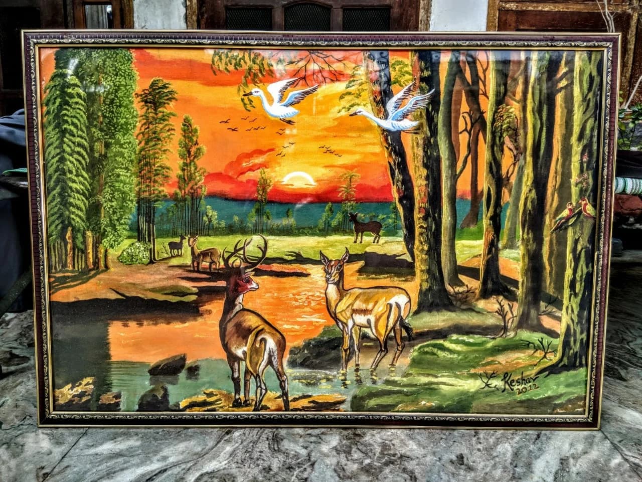 Evening Light at the Pond: Now in the Gallery